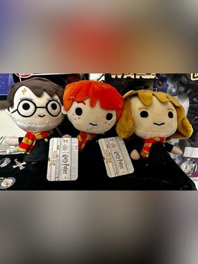 Harry Potter Plush Clips - set of three